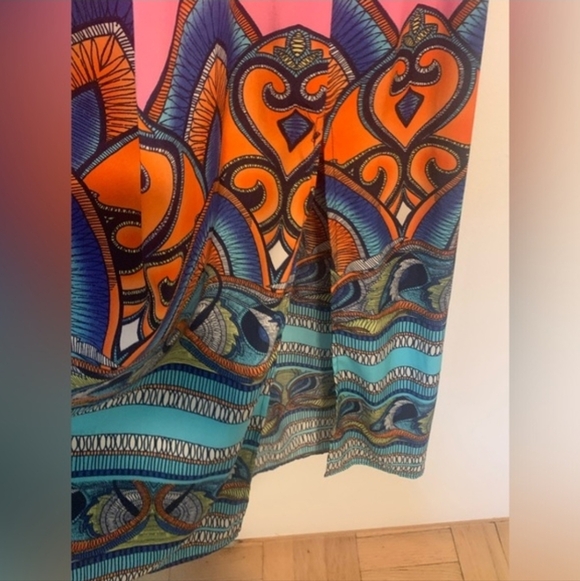 Sage Bohemian Floral Maxi Dress Small EUC - Picture 3 of 4